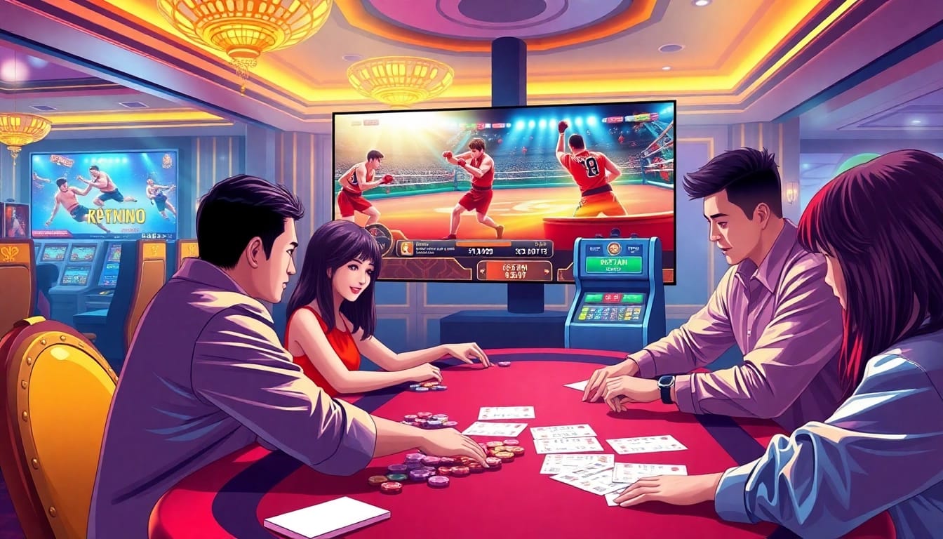 Watch đá gà trực tiếp with high-stakes excitement at a vibrant casino!