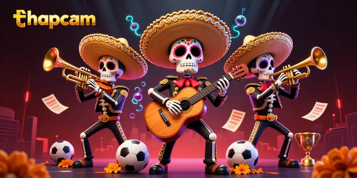 Bet on thapcam's exciting sports events with vibrant mariachi characters and eye-catching betting elements.