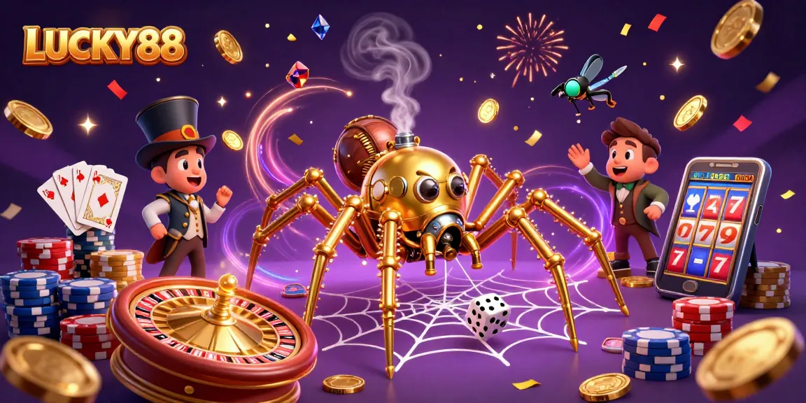 Experience the thrill of LUCKY88 with a captivating casino scene full of winning elements.