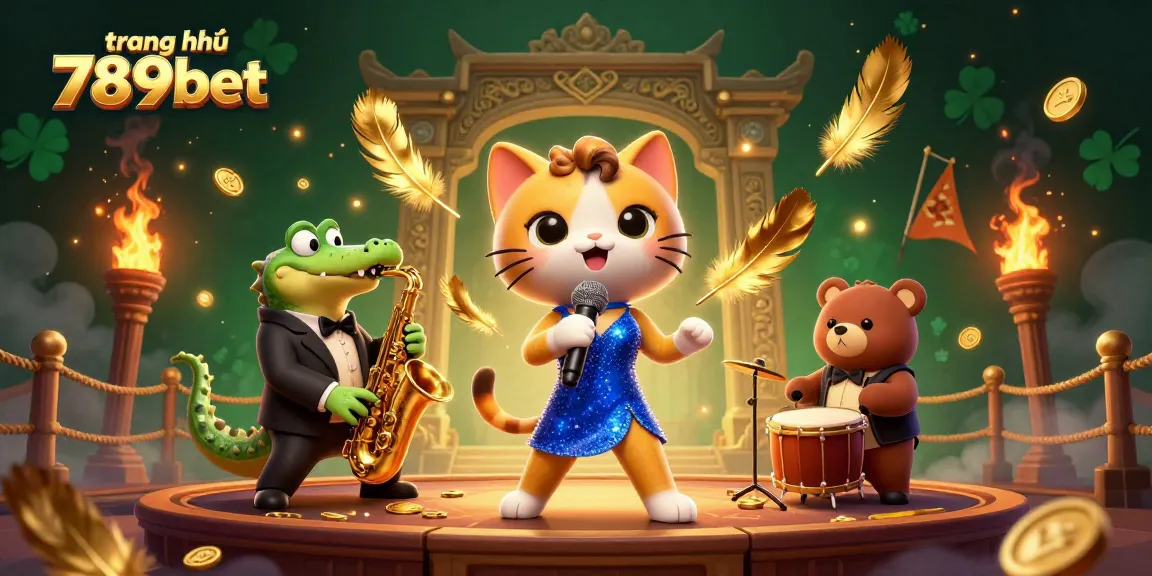Experience the vibrant atmosphere of trang chủ 789bet with lively characters performing in a bustling casino scene.
