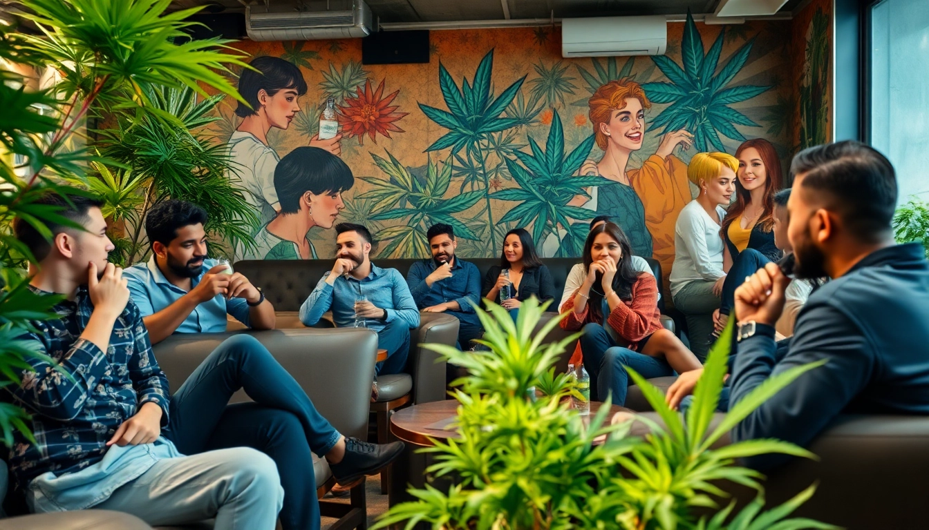 Entdecken Sie die Atmosphäre des Cannabis Club Lloret De Mar mit gemütlichen Sitzbereichen und entspannter Stimmung.