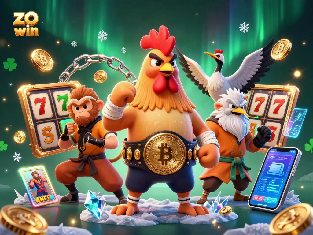 Join the action with zo win as a fierce rooster and martial artists battle amidst captivating gambling elements.