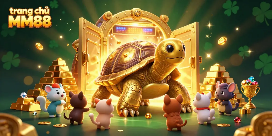 Join the fun at trang chủ MM88: an exciting 3D casino adventure with golden treasures and playful characters