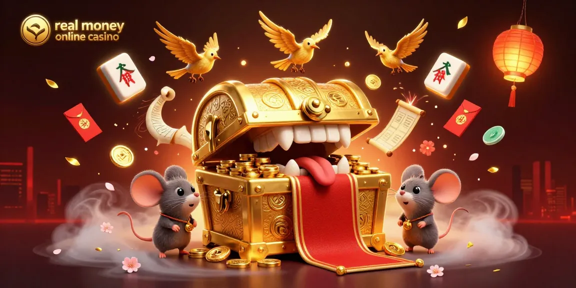 Engage in an adventurous treasure hunt at a real money online casino with animated characters and glowing game elements.