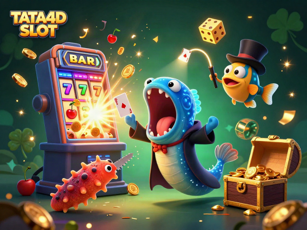 Experience thrilling gameplay with TATA4D SLOT featuring magical sea creatures and vibrant casino elements.