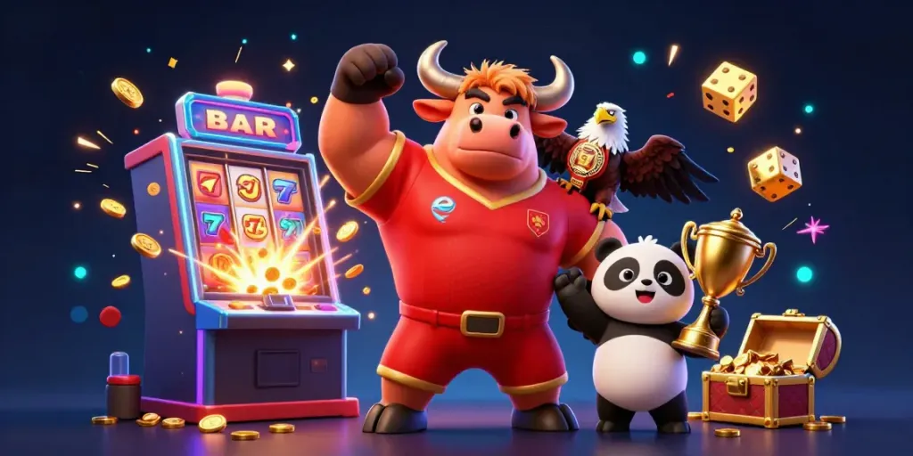 Experience the vibrant world of 789Club with characters celebrating casino victories in an explosive jackpot scene.
