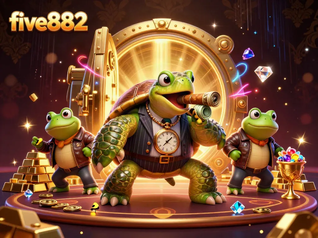 Experience thrilling gameplay at five882 with lively casino characters and dazzling treasures.