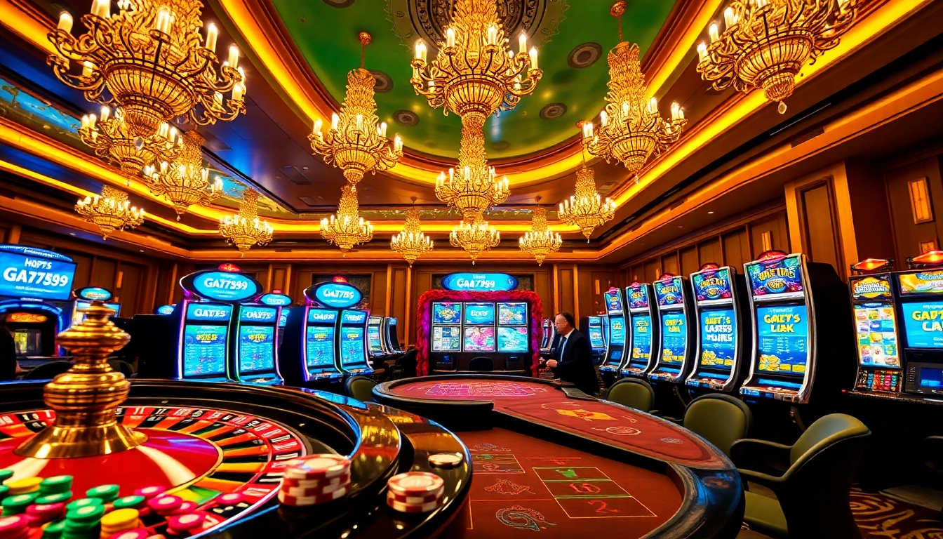 Experience high-stakes gambling with the vibrant energy at https://ga6789.cn.com featuring roulette and poker tables.