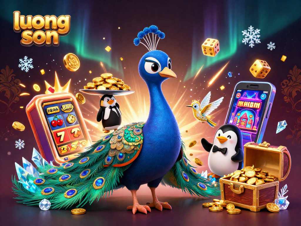Experience thrilling wins with luong son in this colorful casino scene bursting with energy.