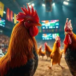 Exciting live cockfighting scene on Sabong67 platform showcasing dagatructiep 1 events.