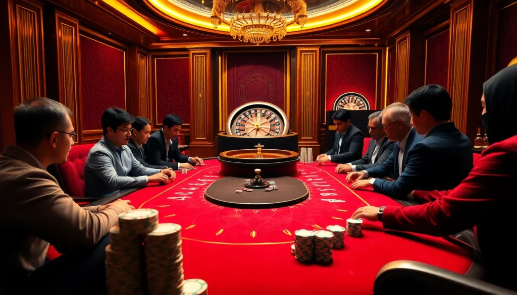 Experience the thrill of HAY 88 with vibrant casino scenes featuring poker action and luxury.