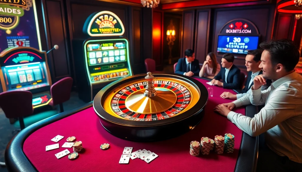 Experience thrilling gameplay at https://8kbet3.com/ with intense poker matches and lively casino ambiance.
