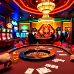 Players enjoying exciting casino games at GK 88 with vibrant tables and slot machines.